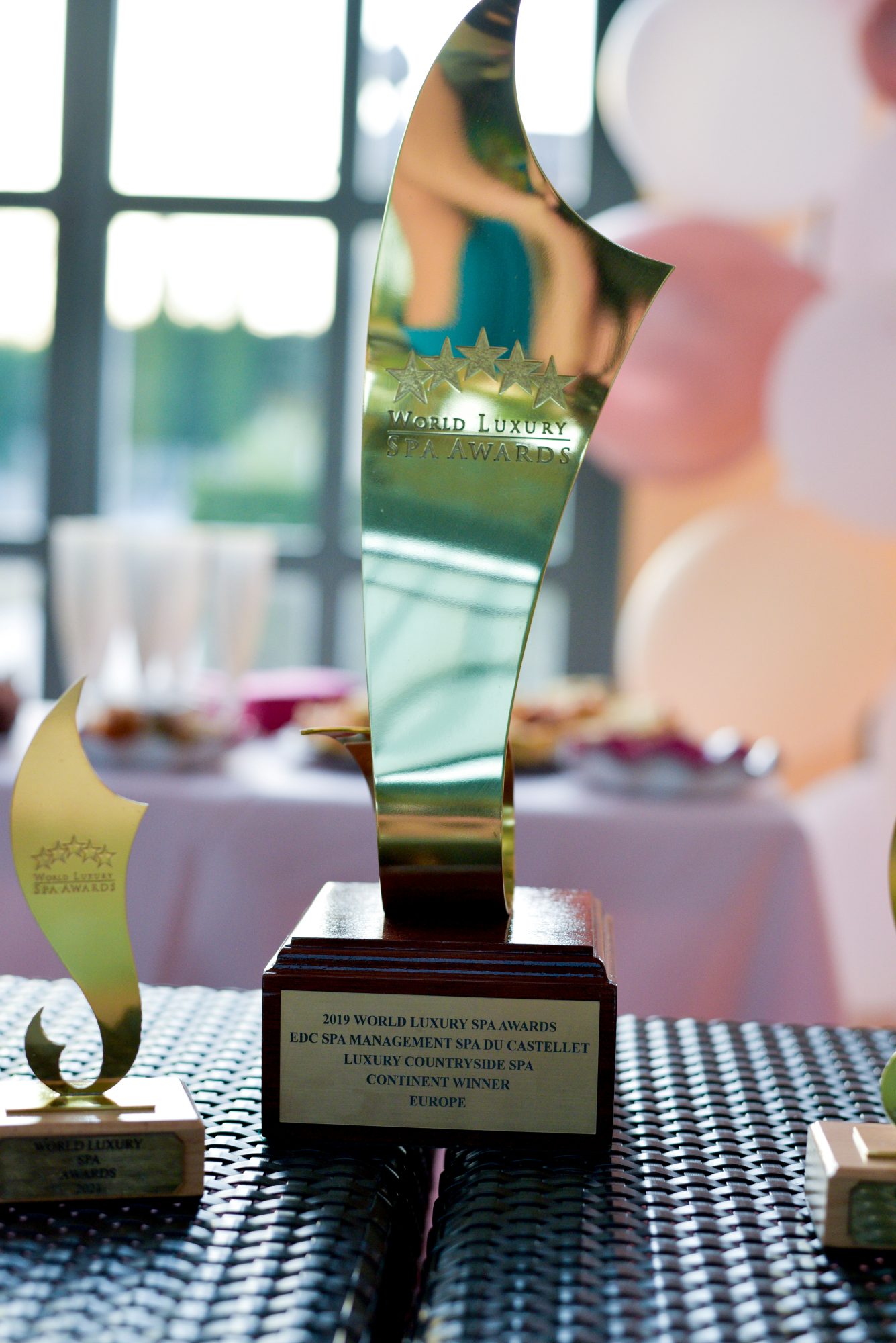 Trophée World Luxury Spa Awards 2019 du Spa du Castellet, Luxury Countryside Spa, Continent Winner Europe