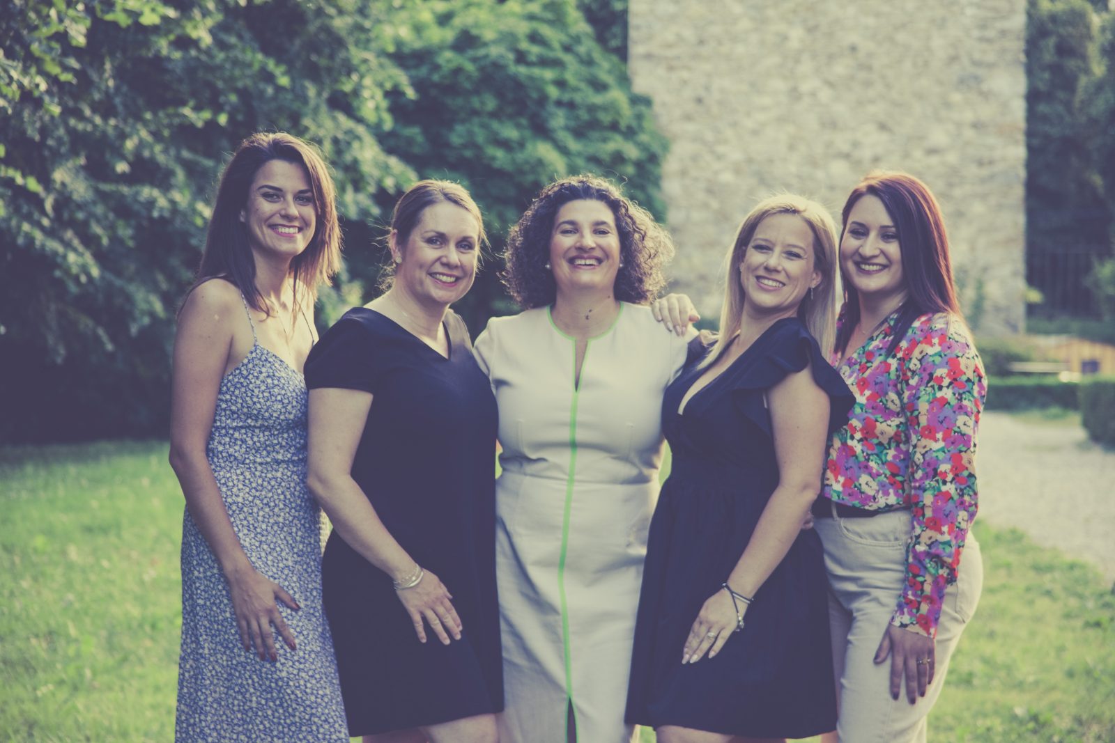 Les managers d’EDC Spa Management réunies dans les jardins